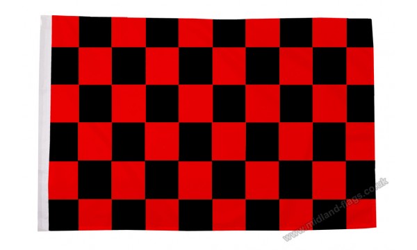 Red and Black Check Flag (Sleeved)
